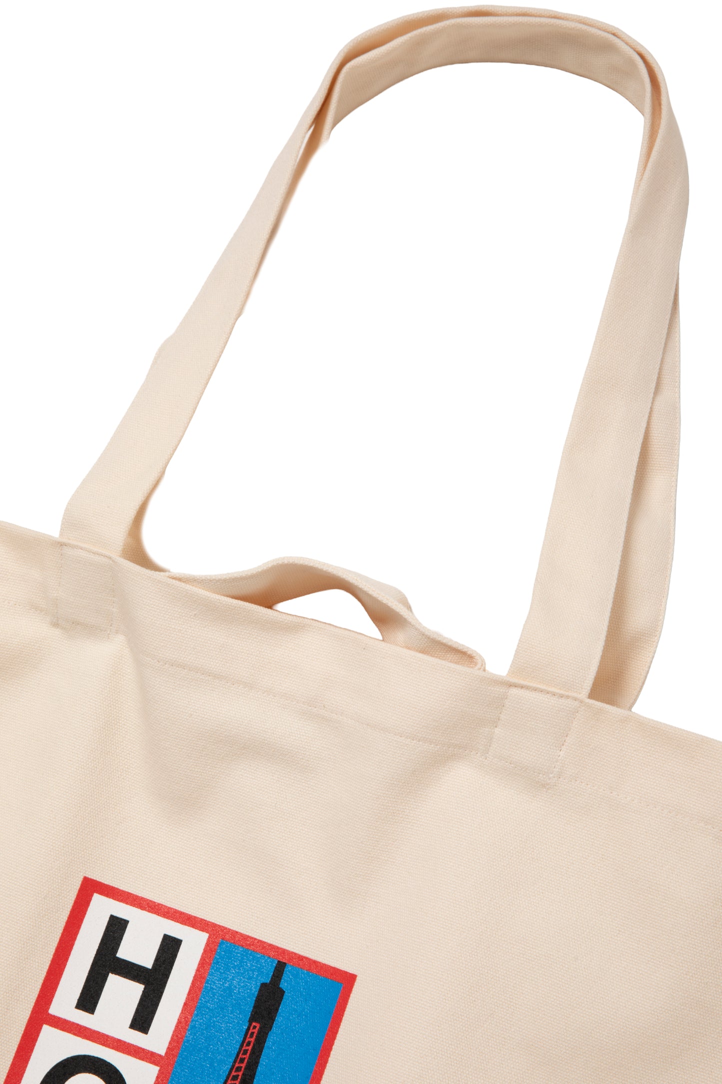 HGT TOWER CANVAS 3WAY TOTE NATURAL