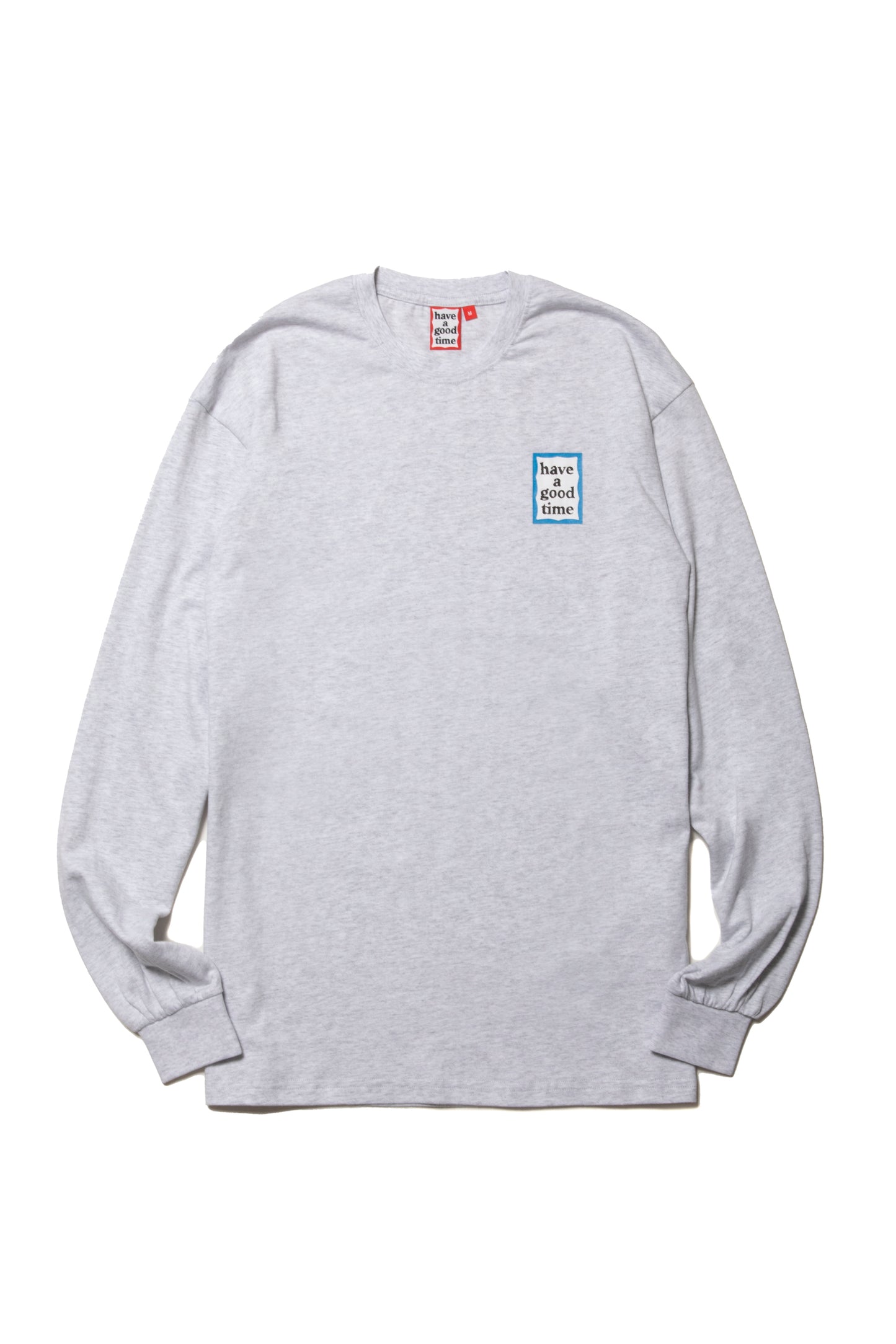 MINI BLUE FRAME L/S TEE ASH GRAY