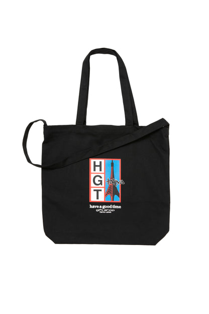HGT TOWER CANVAS 3WAY TOTE BLACK