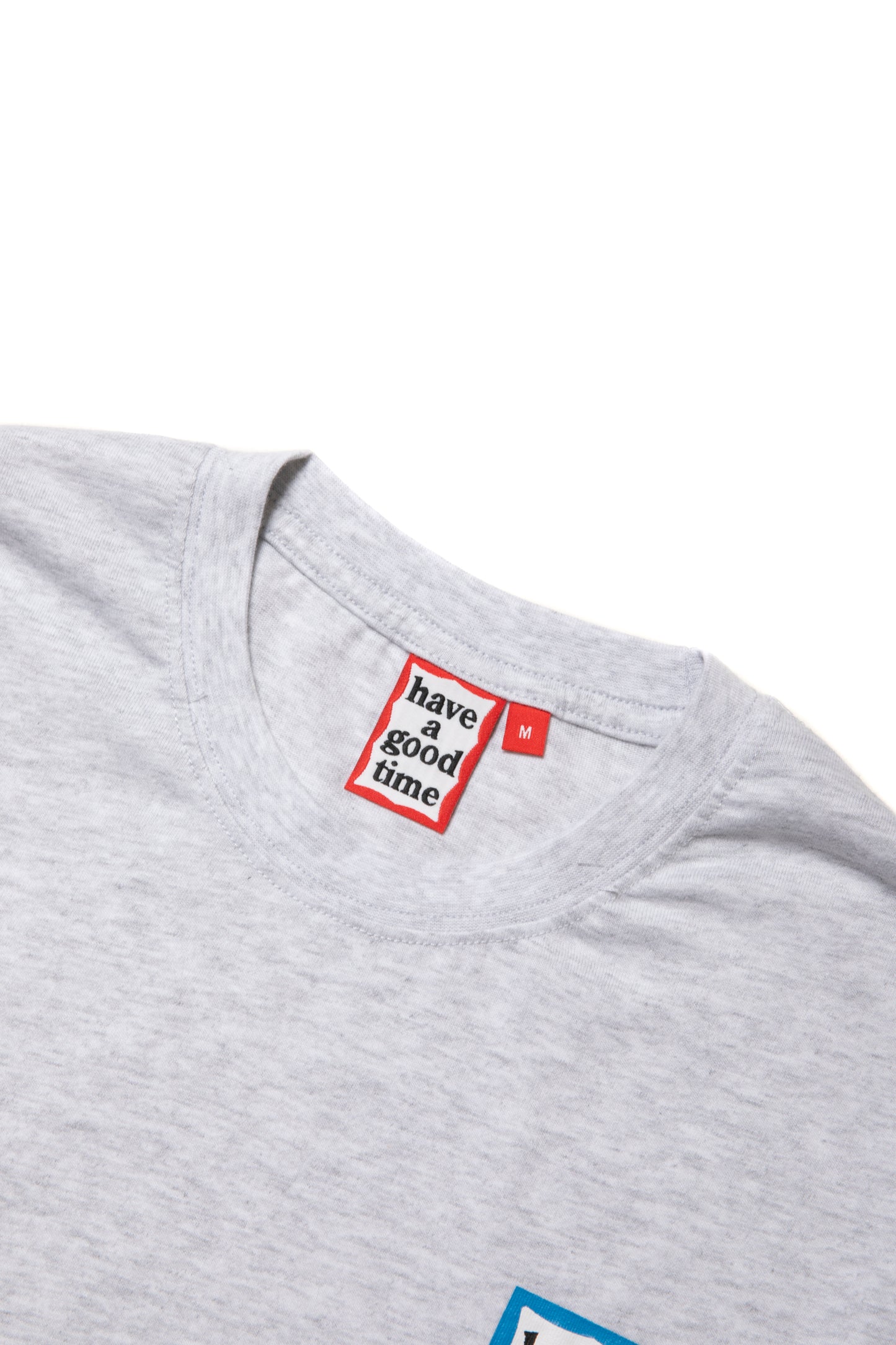 MINI BLUE FRAME L/S TEE ASH GRAY