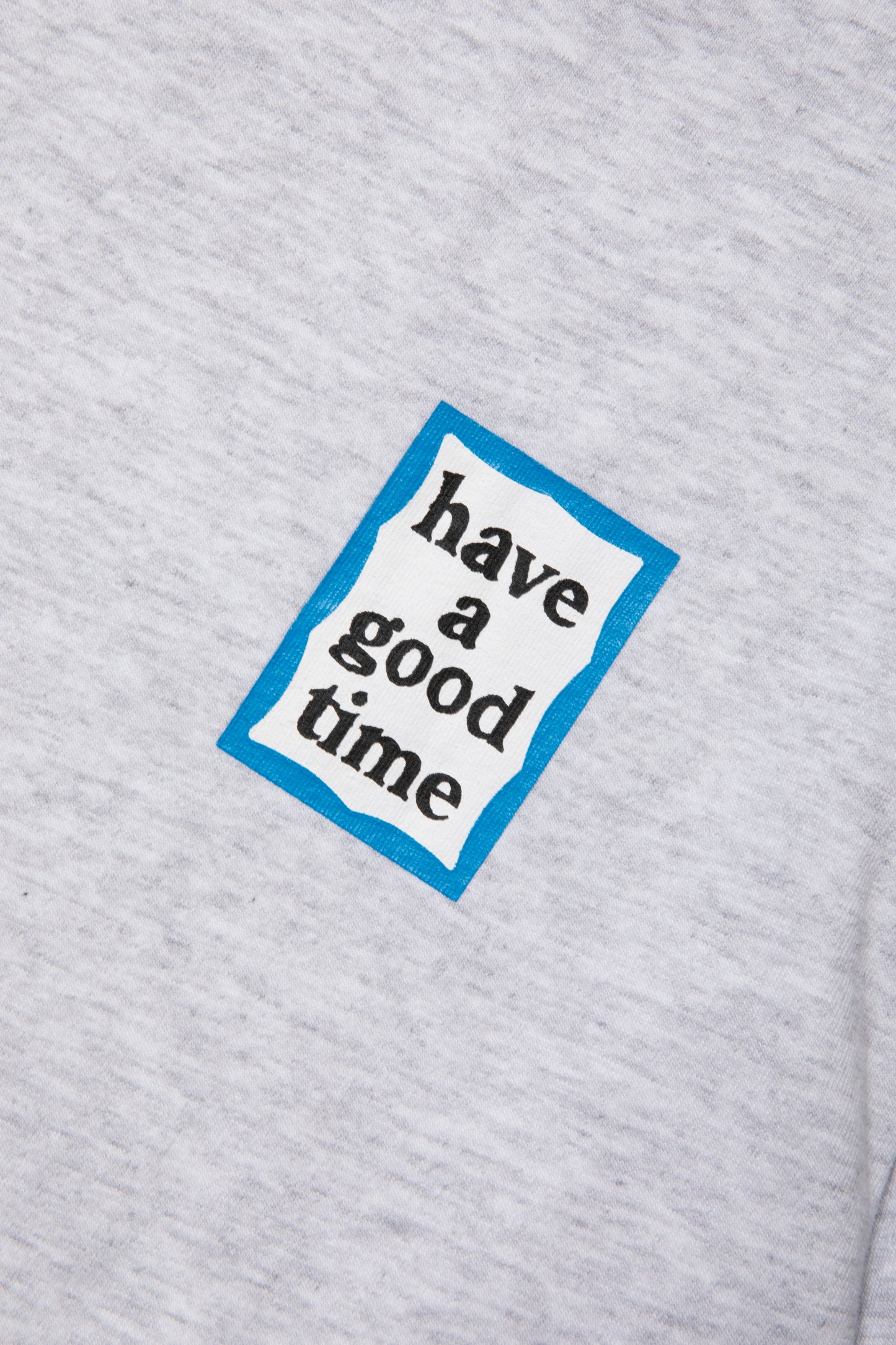 MINI BLUE FRAME L/S TEE ASH GRAY