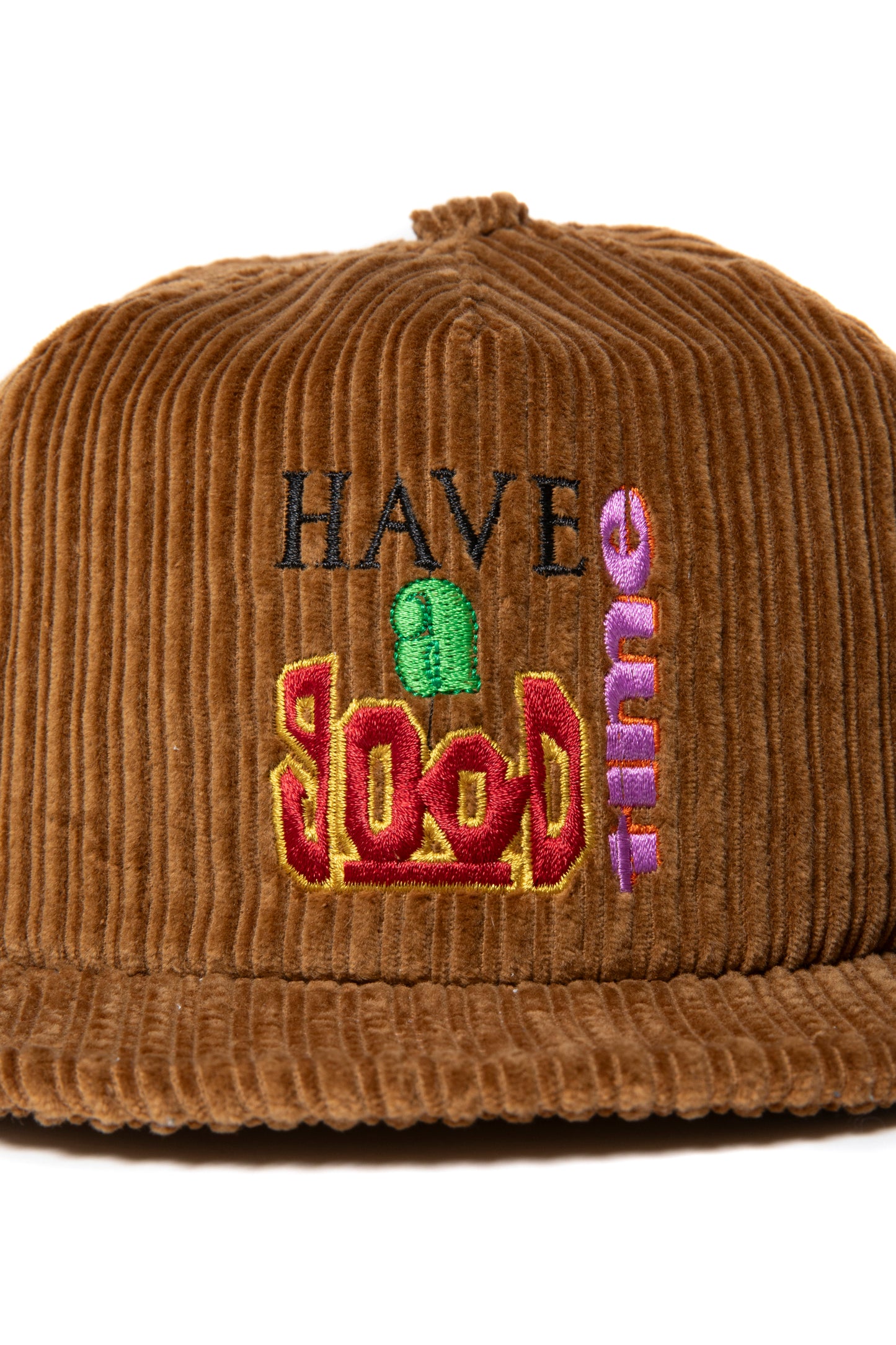 90'S MUST CORDUROY 5 PANEL CAP BROWN