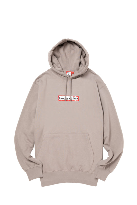 SIDE FRAME PULLOVER HOODIE FL GREIGE