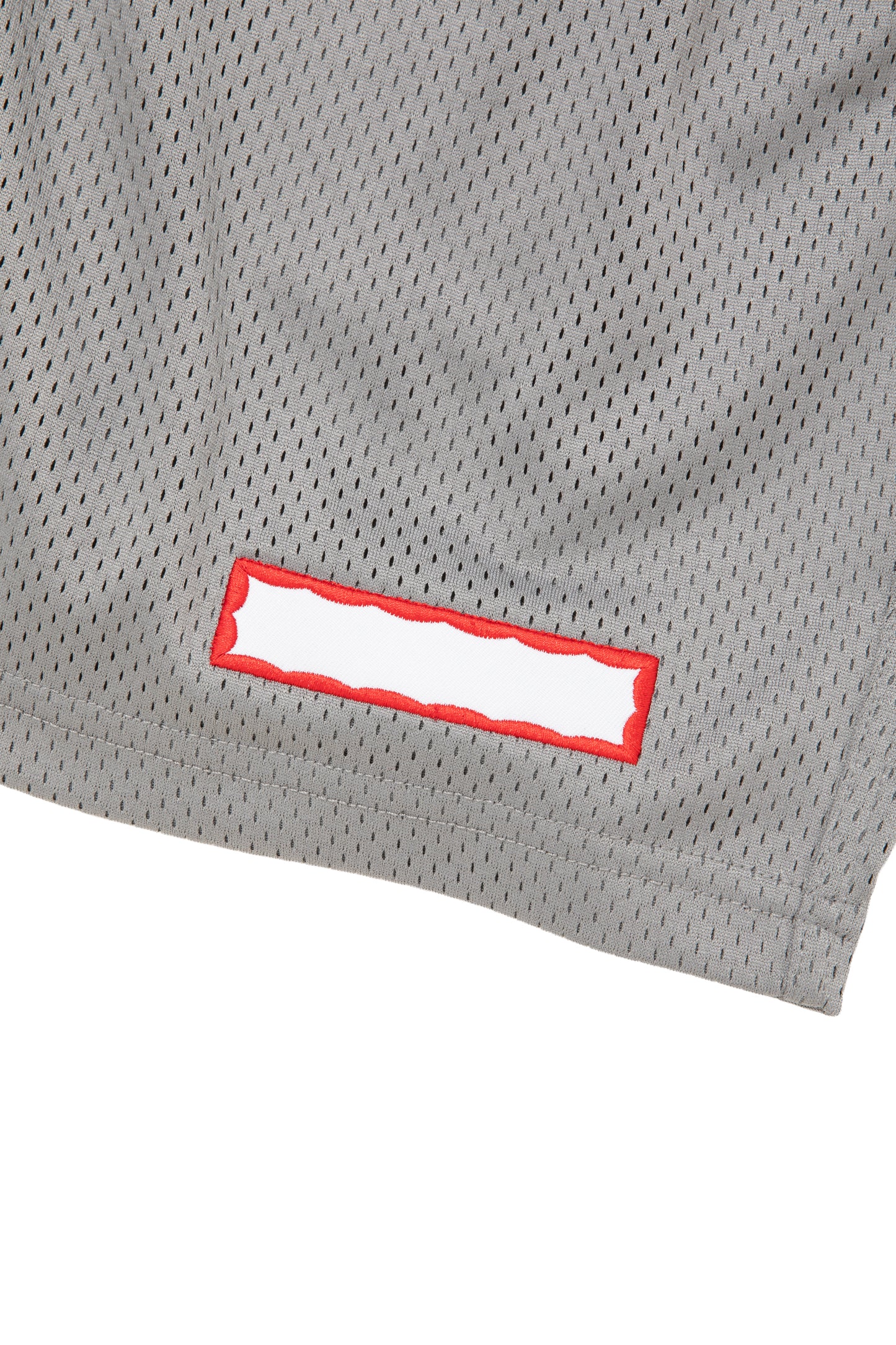 SIDE LOGO SIDE BLANK FRAME MESH SHORTS ICE GREY