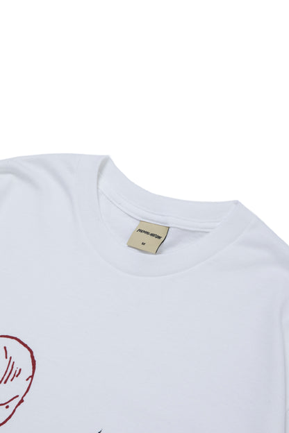 DEPRESSION TEST PRINT TEE WHITE