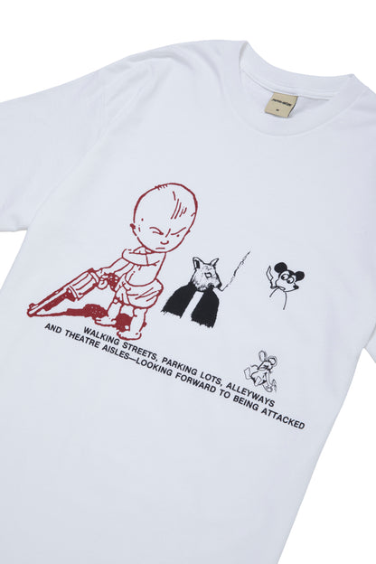 DEPRESSION TEST PRINT TEE WHITE