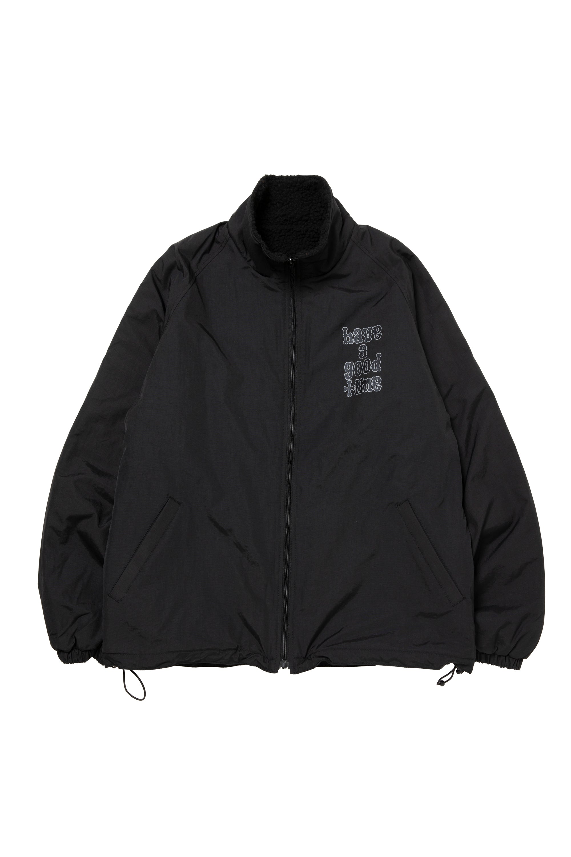【美品】ballaholic Logo Boa Jacket 黒/黒 XL PLAYBALL LOGO REVERSIBLE BOA JACKET BLACK – have a good time