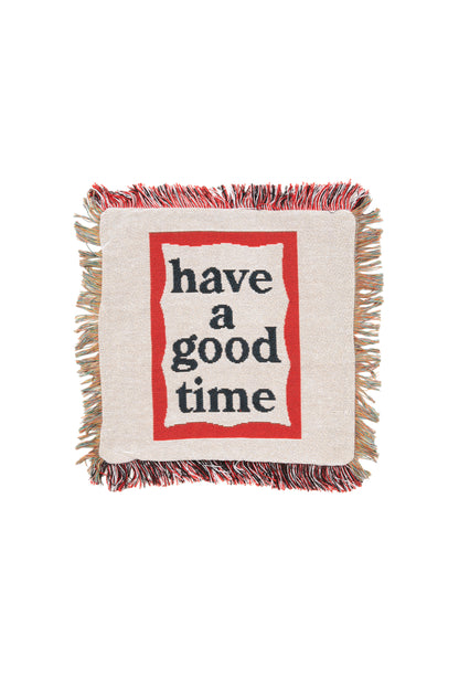 FRAME KNITTED CUSHION COVER