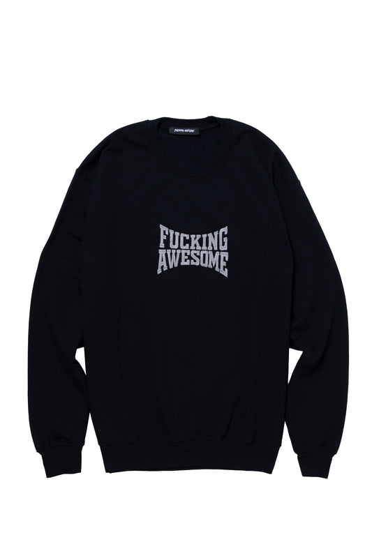 KNOCKOUT TONAL EMBROLDERED CREWNECK BLACK