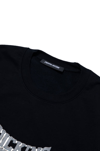 KNOCKOUT TONAL EMBROLDERED CREWNECK BLACK
