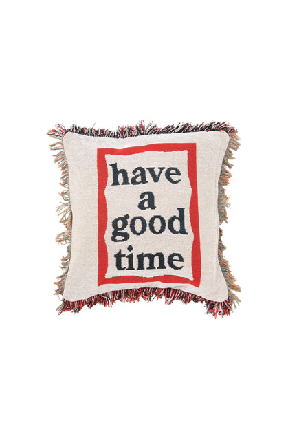 FRAME KNITTED CUSHION COVER