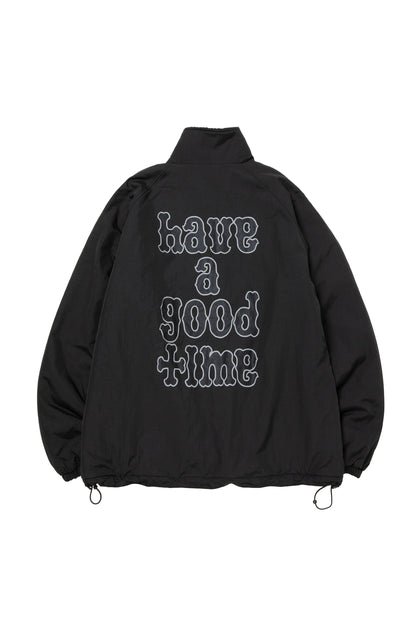 PLAYBALL LOGO REVERSIBLE BOA JACKET BLACK