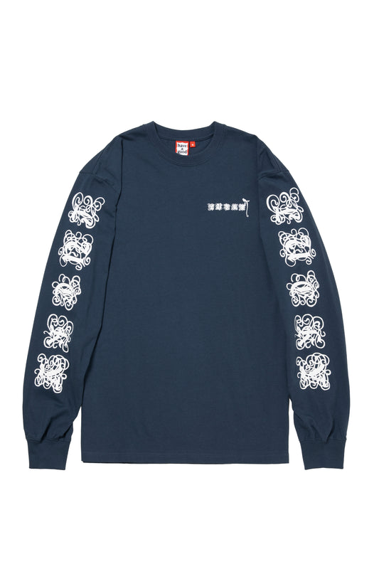 LUCKY LOGO L/S TEE MIDNIGHT