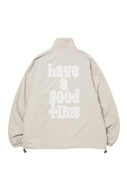 PLAYBALL LOGO REVERSIBLE BOA JACKET BEIGE
