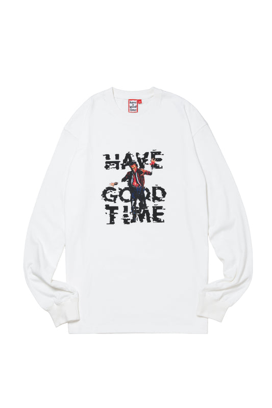 GOOD DROME L/S TEE WHITE