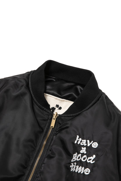 DRAGON CIRCLE REVERSINLE MA-1 JACKET BLACK