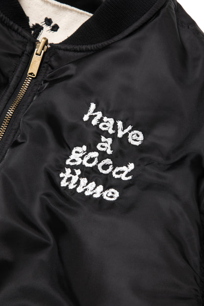 DRAGON CIRCLE REVERSINLE MA-1 JACKET BLACK