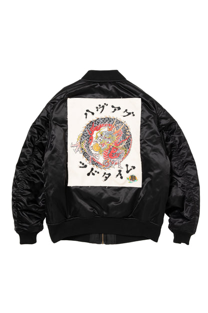DRAGON CIRCLE REVERSINLE MA-1 JACKET BLACK