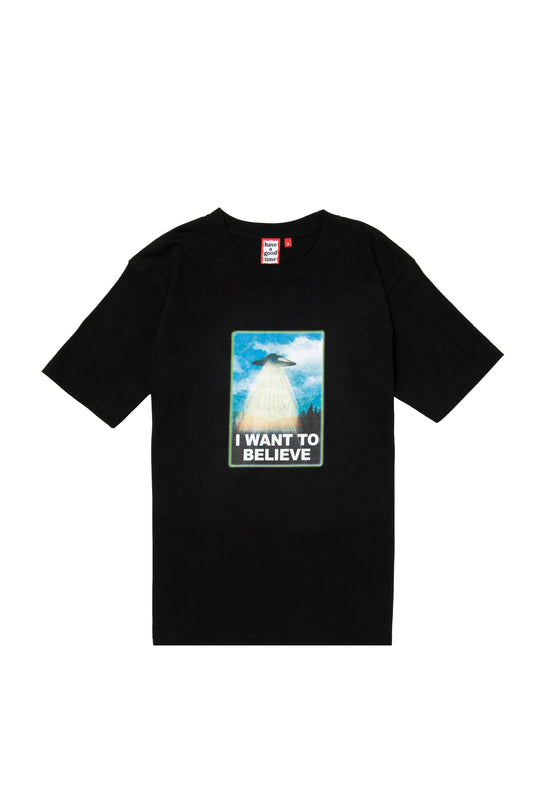 I WANT TO BELIEVE S/S TEE BLACK