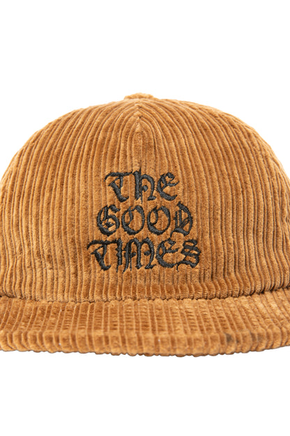 THE GOOD TIMES CORDUROY CAP BROWN