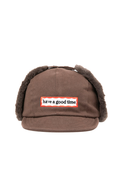 SIDE FRAME FLIGHT CAP BROWN
