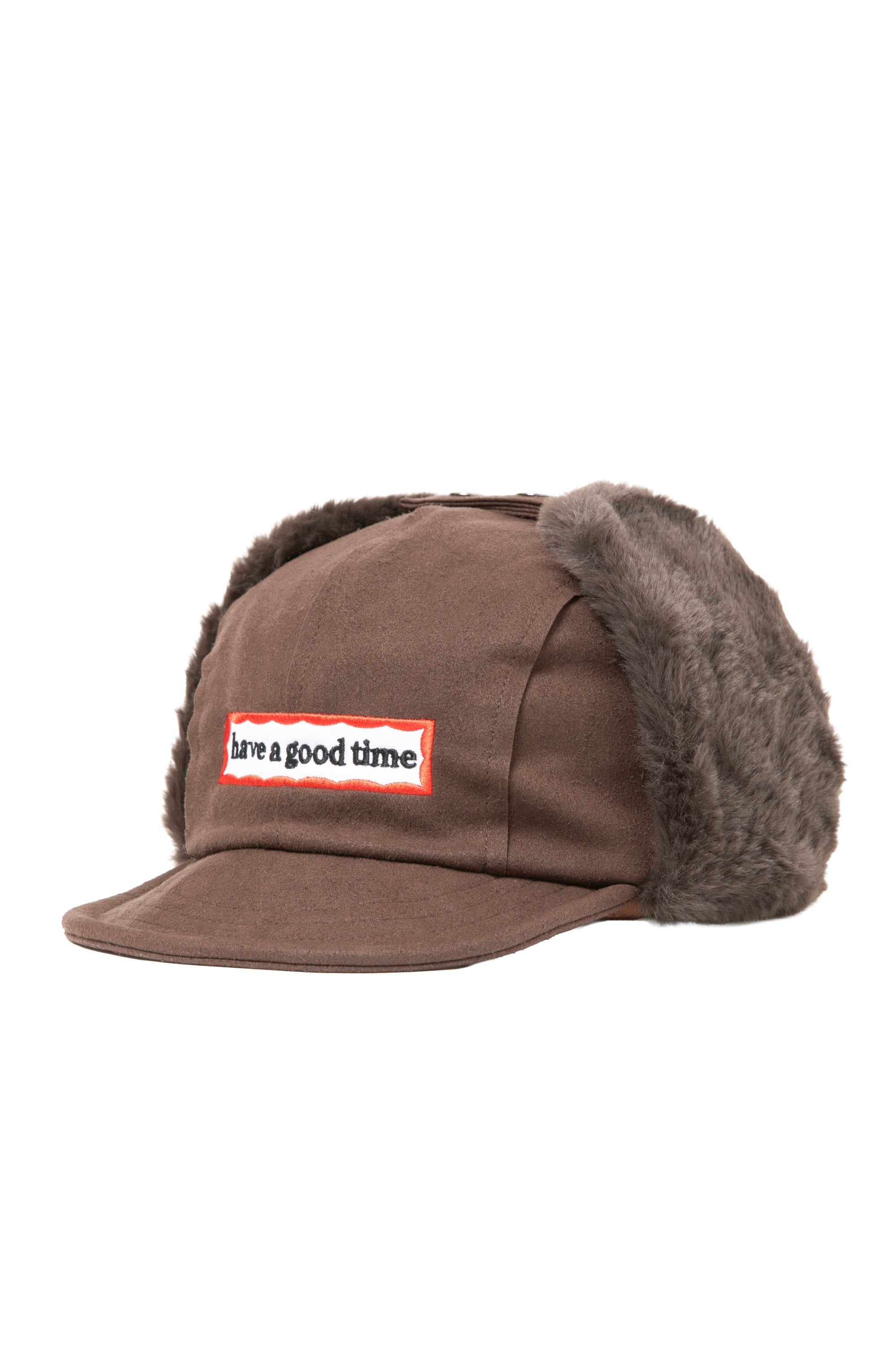 SIDE FRAME FLIGHT CAP BROWN – have a good time