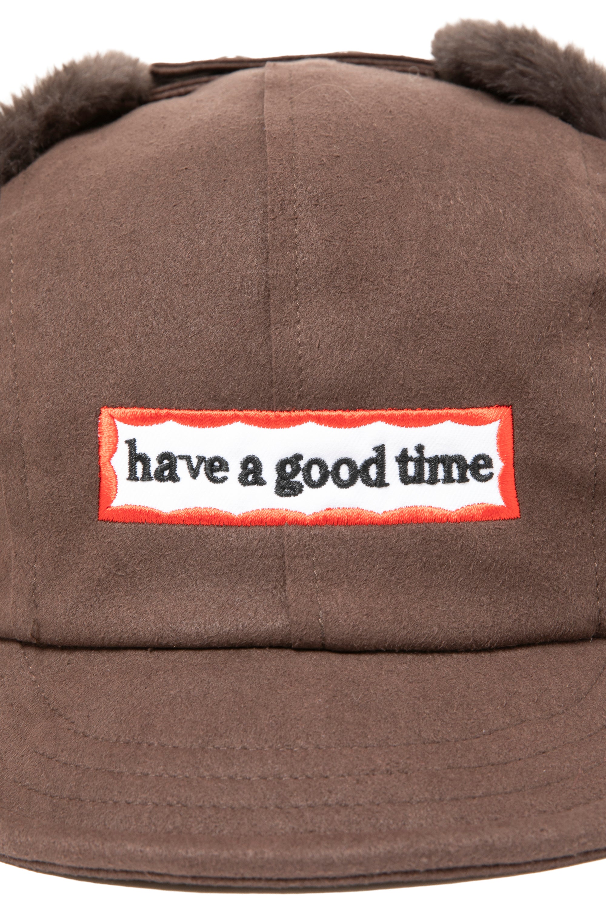 SIDE FRAME FLIGHT CAP BROWN – have a good time