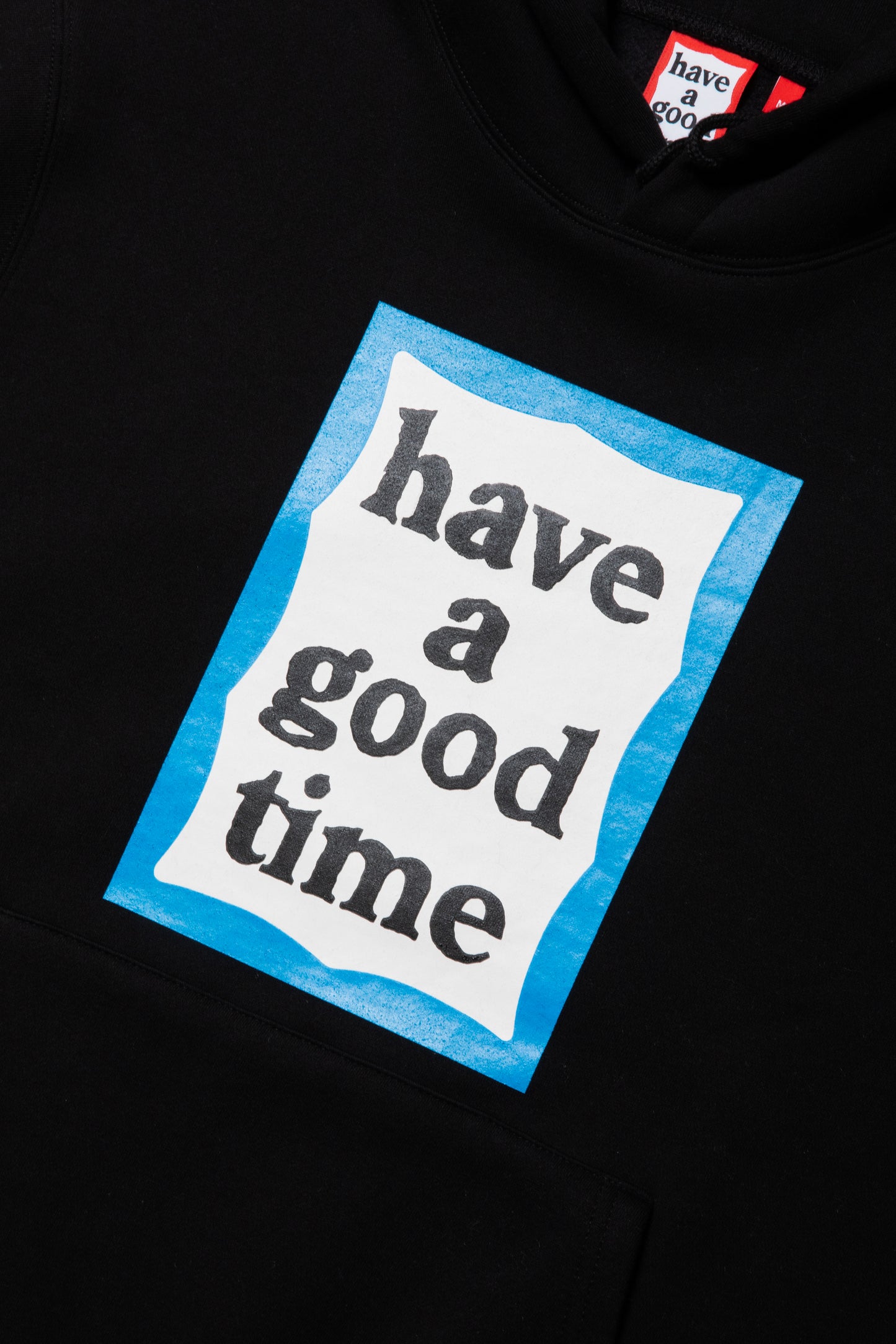 BLUE FRAME PULLOVER HOODIE FL BLACK