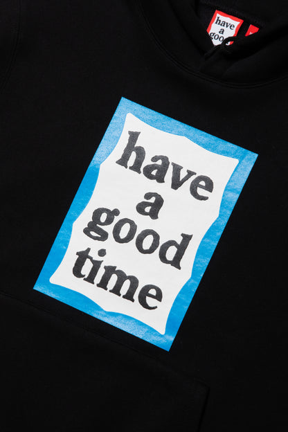 BLUE FRAME PULLOVER HOODIE FL BLACK