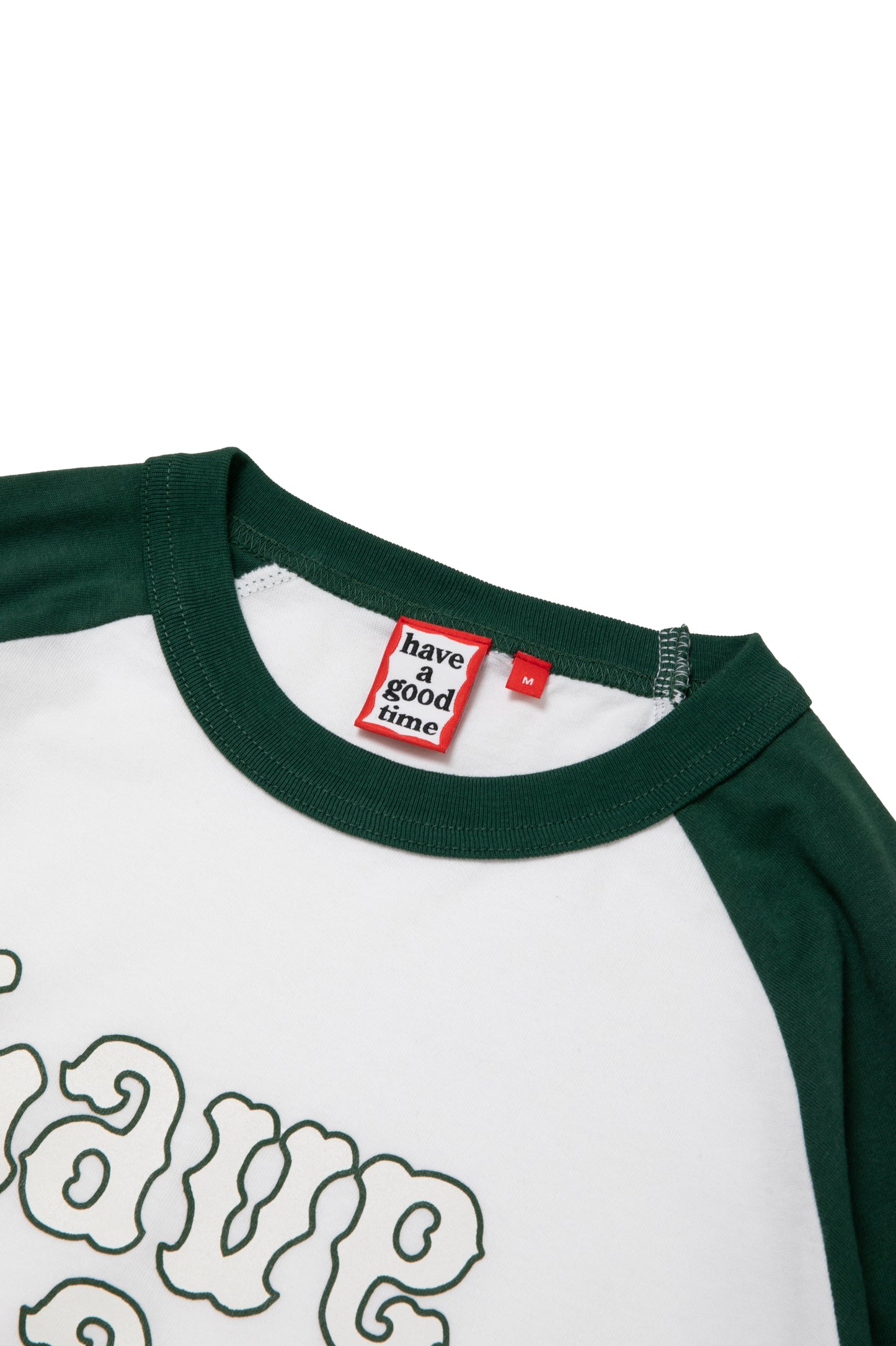 PLAYBALL LOGO RAGLAN L/S TEE GREEN