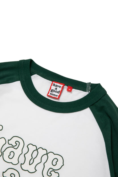 PLAYBALL LOGO RAGLAN L/S TEE GREEN