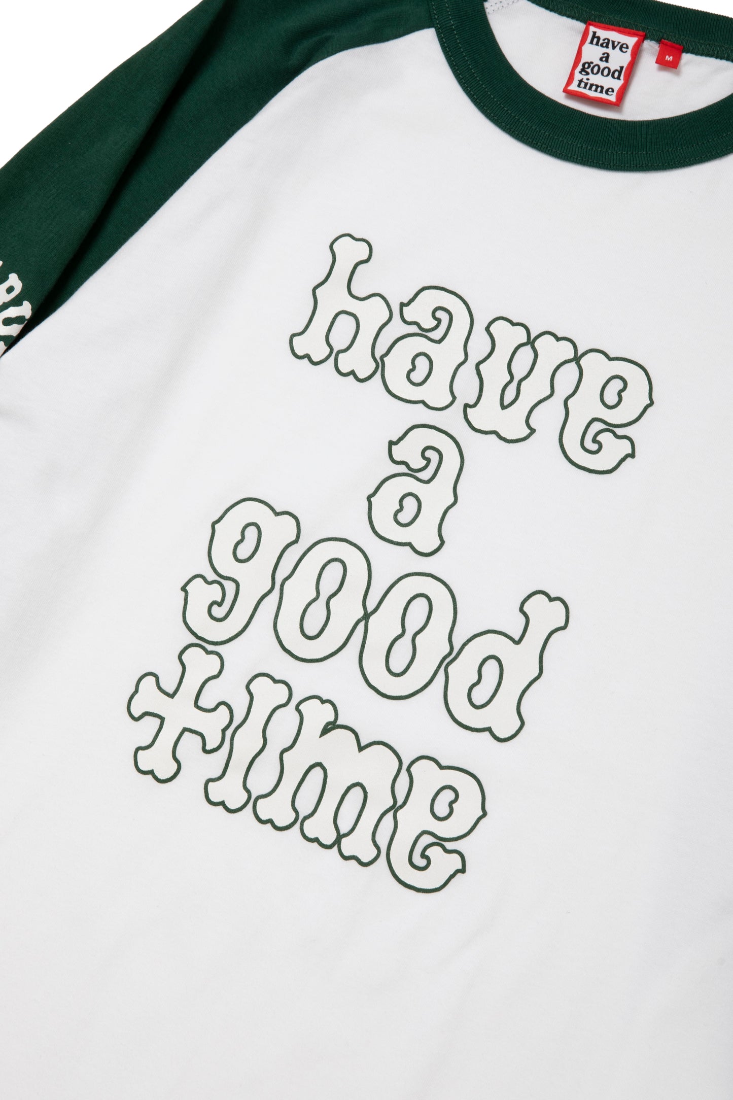 PLAYBALL LOGO RAGLAN L/S TEE GREEN