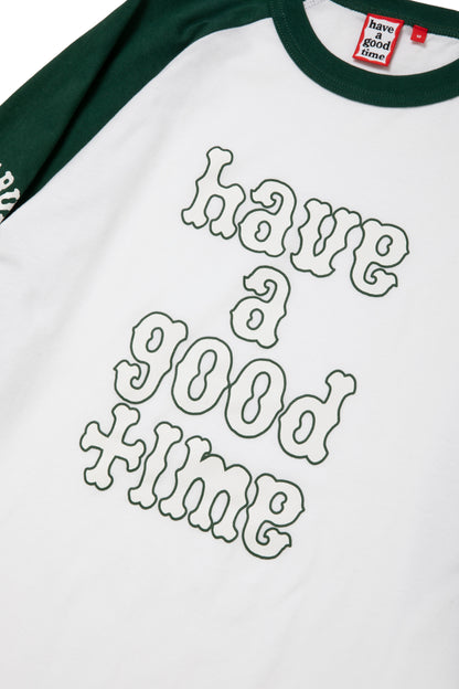 PLAYBALL LOGO RAGLAN L/S TEE GREEN