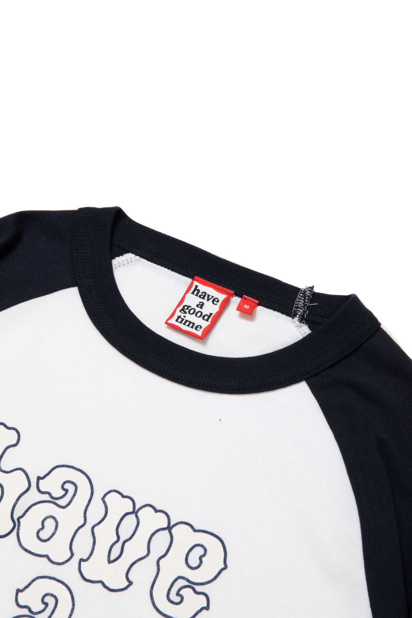 PLAYBALL LOGO RAGLAN L/S TEE NAVY