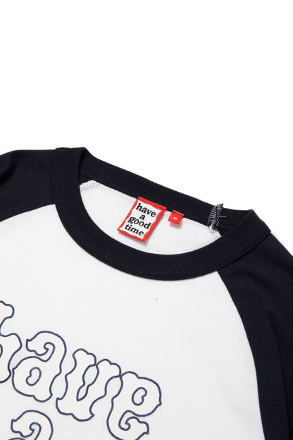 PLAYBALL LOGO RAGLAN L/S TEE NAVY