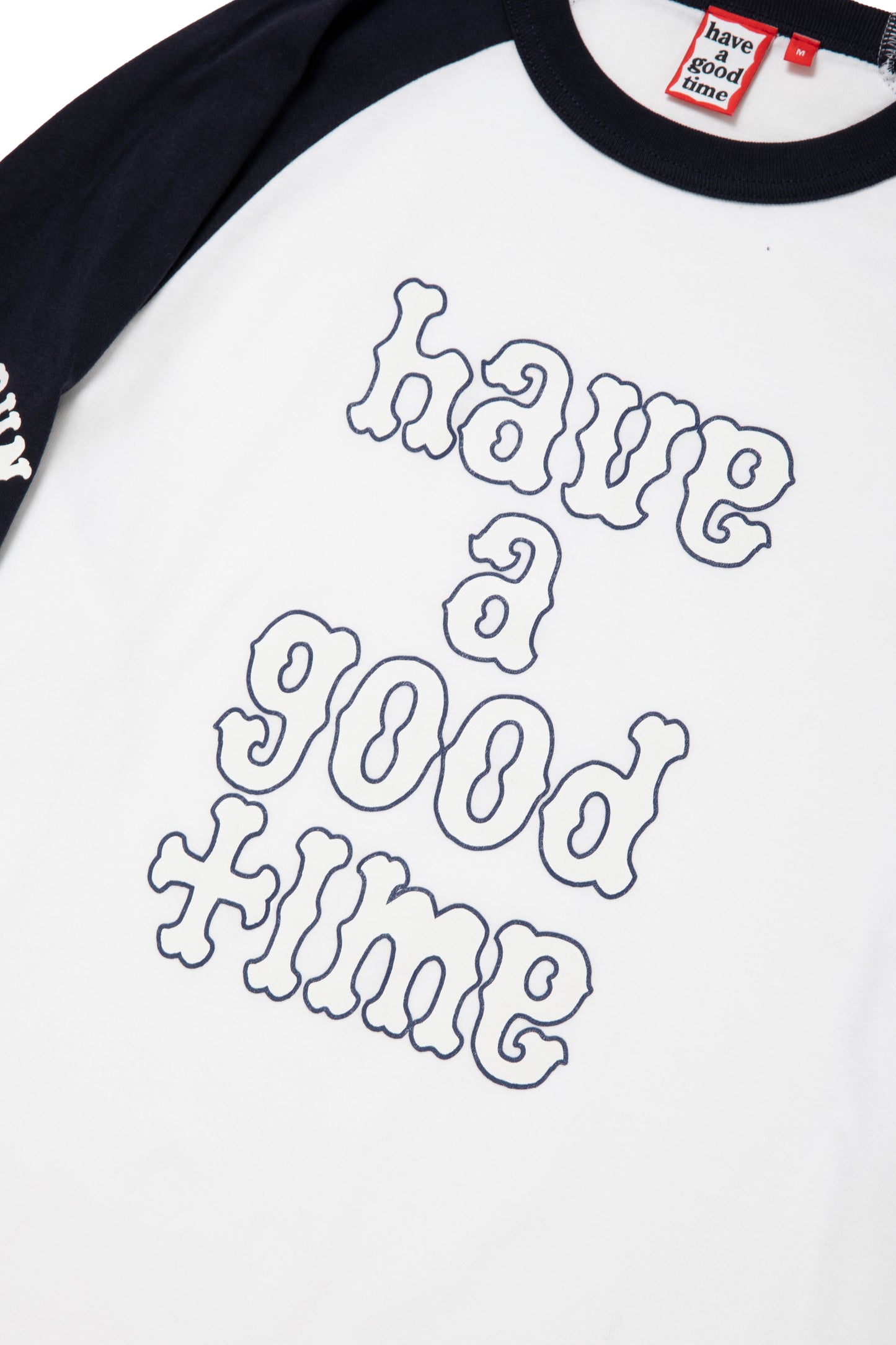 PLAYBALL LOGO RAGLAN L/S TEE NAVY