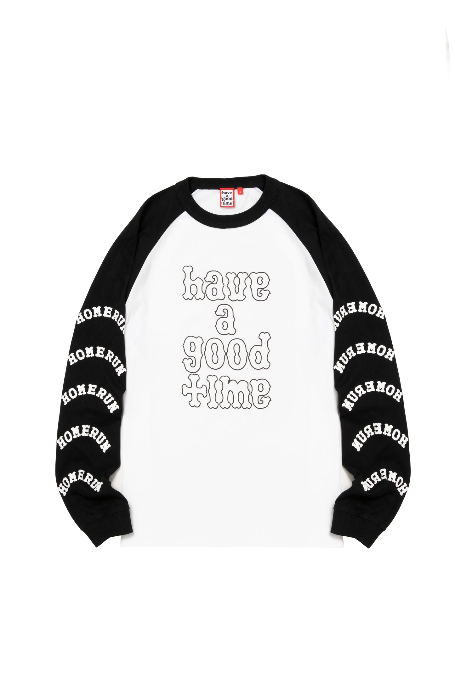 PLAYBALL LOGO RAGLAN L/S TEE BLACK