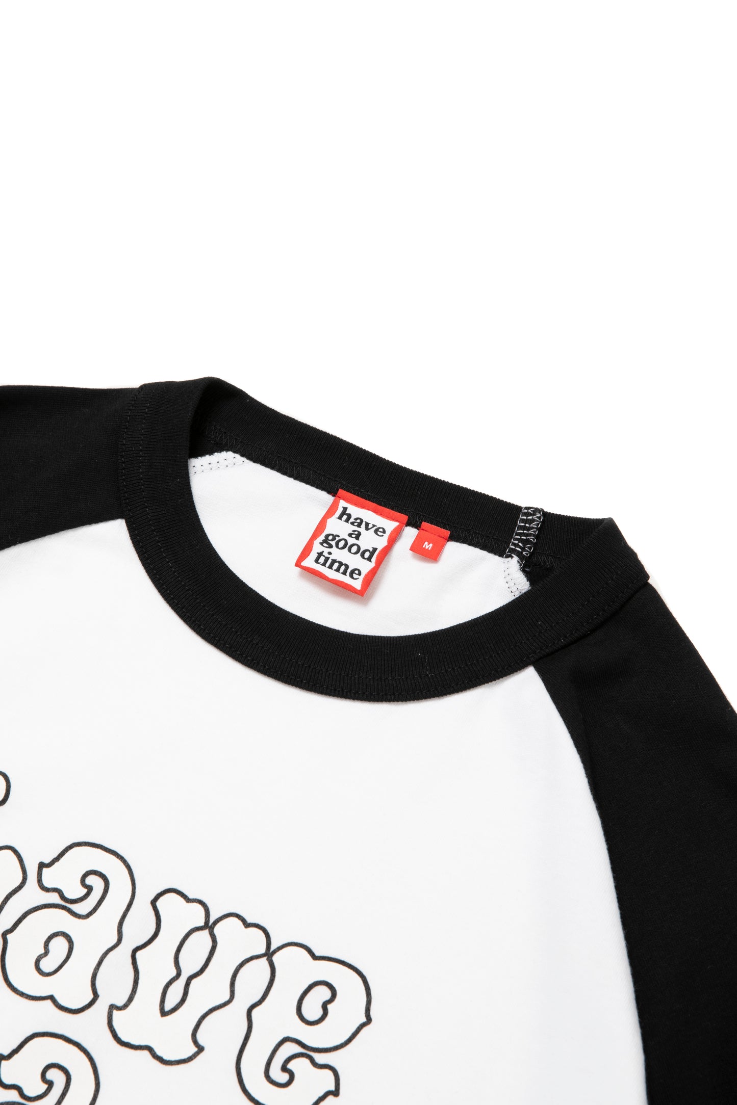 PLAYBALL LOGO RAGLAN L/S TEE BLACK