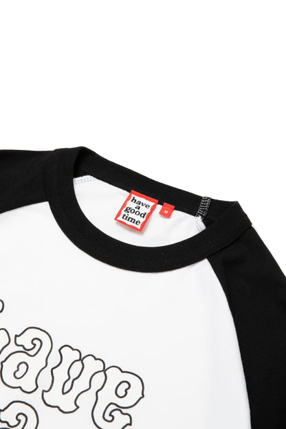 PLAYBALL LOGO RAGLAN L/S TEE BLACK