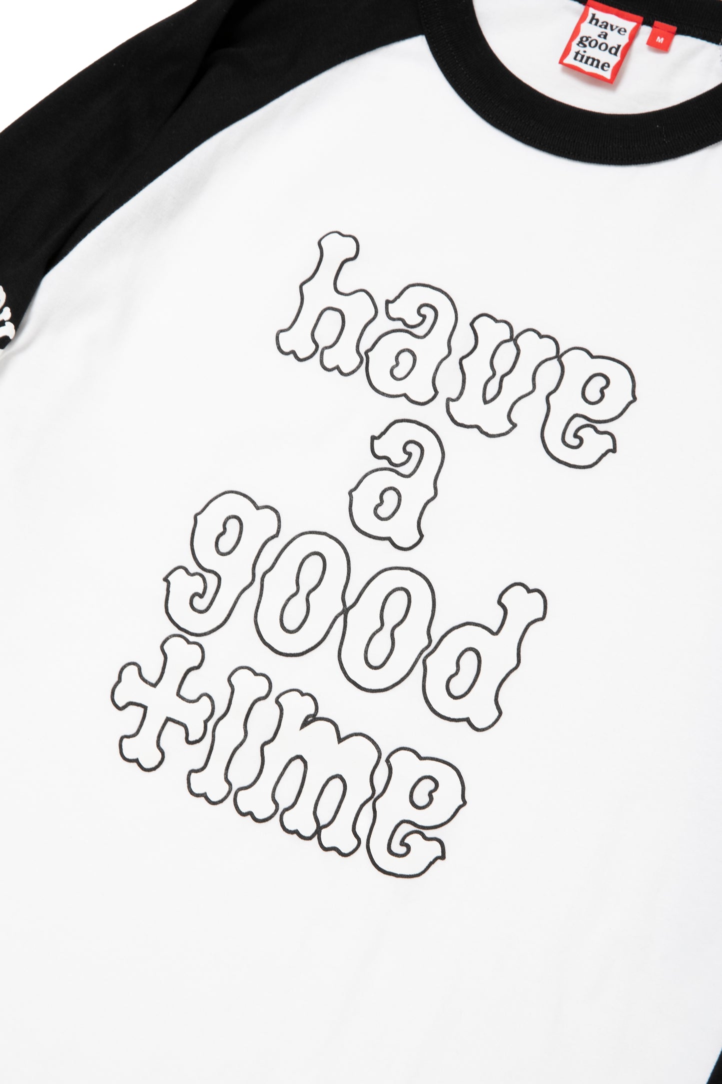 PLAYBALL LOGO RAGLAN L/S TEE BLACK