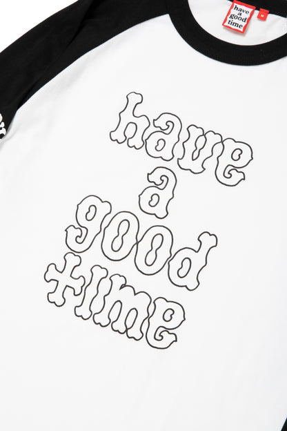 PLAYBALL LOGO RAGLAN L/S TEE BLACK
