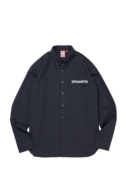 HOMIES SIDE LOGO B.D CHECK SHIRT MIDNIGHT