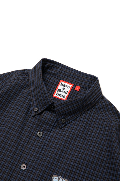 HOMIES SIDE LOGO B.D CHECK SHIRT MIDNIGHT
