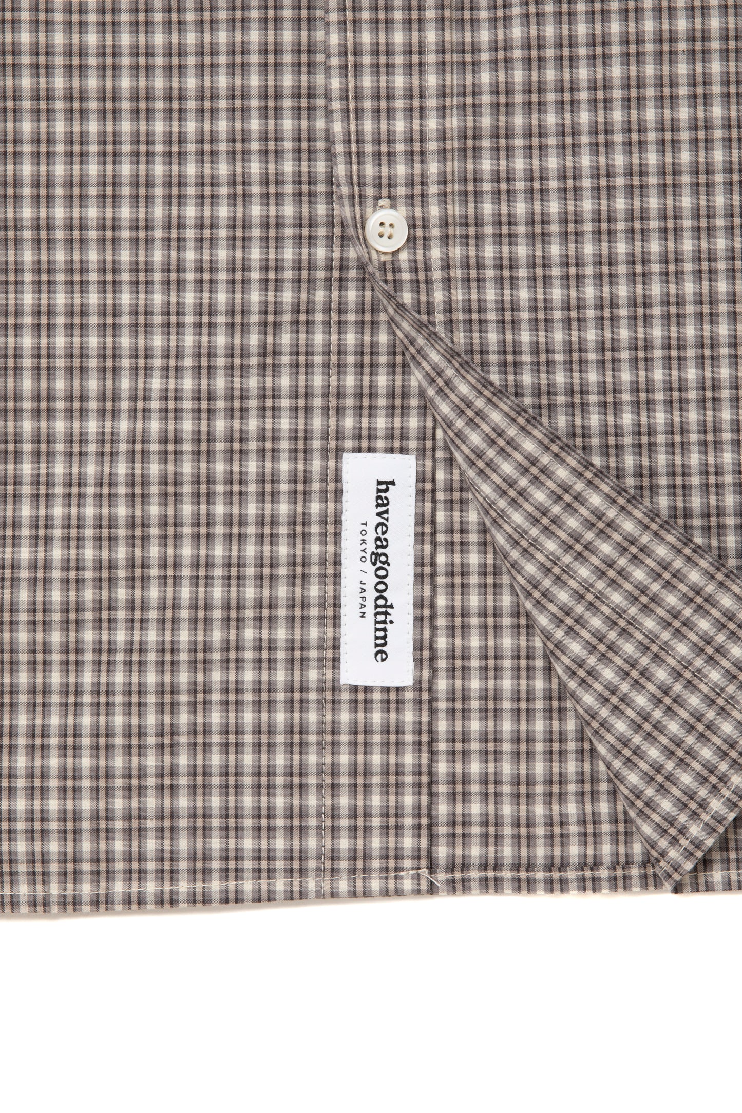 HOMIES SIDE LOGO B.D CHECK SHIRT SMOKE