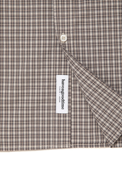 HOMIES SIDE LOGO B.D CHECK SHIRT SMOKE