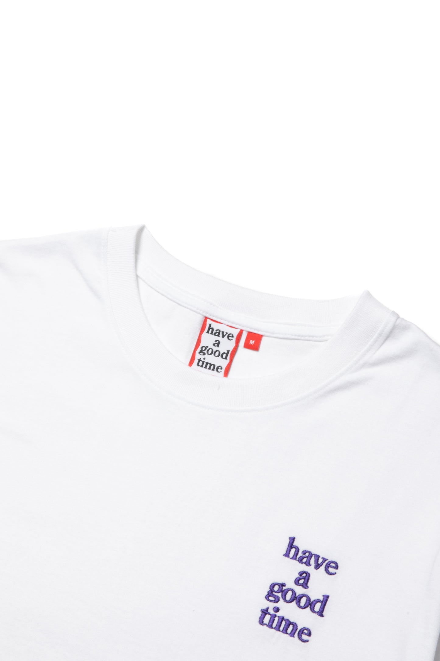 MINI LOGO EMBROIDERED S/S TEE WHITE/PURPLE