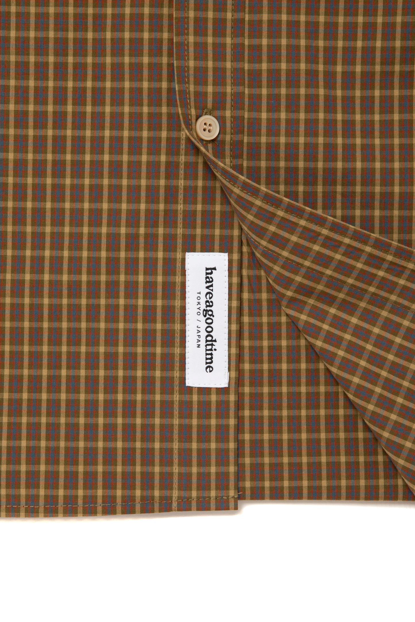 HOMIES SIDE LOGO B.D CHECK SHIRT MUSTARD