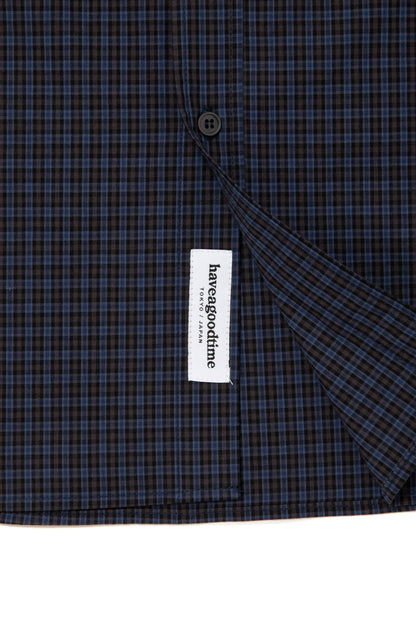 HOMIES SIDE LOGO B.D CHECK SHIRT MIDNIGHT