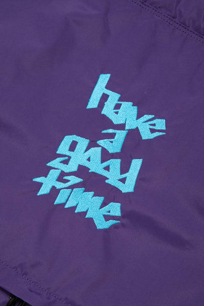 HANDSTYLE LOGO EMB DRAWSTRING BAG PURPLE