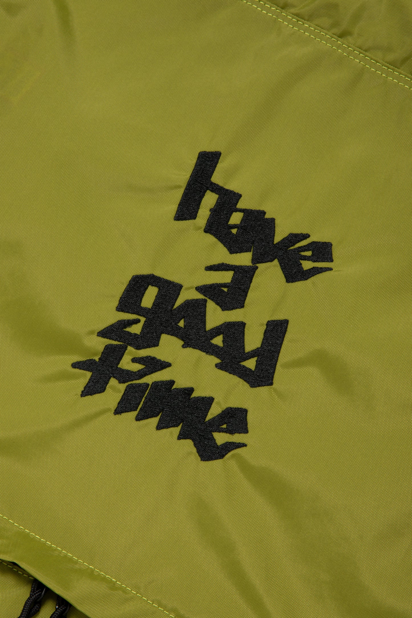 HANDSTYLE LOGO EMB DRAWSTRING BAG LIME